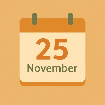 Historischer Kalender – 25. November